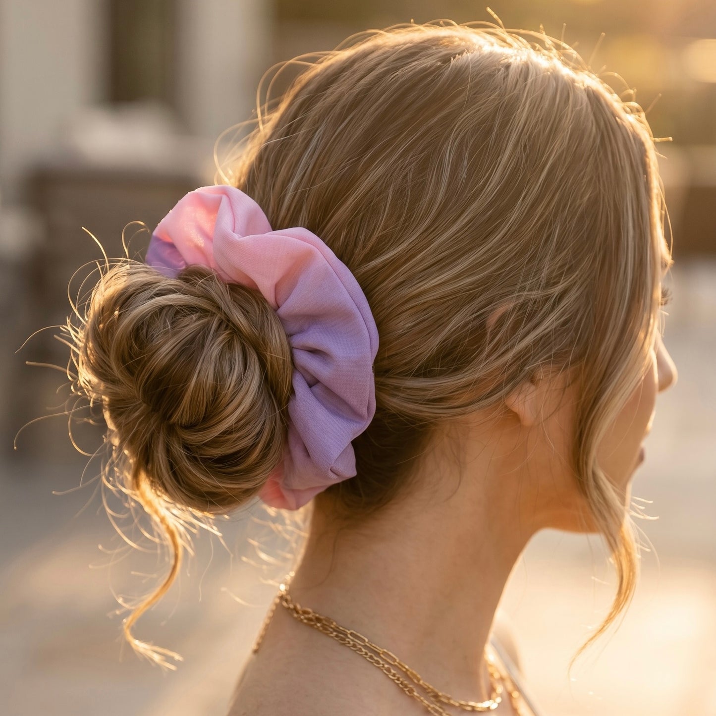 Scrunchies Pastell Flieder