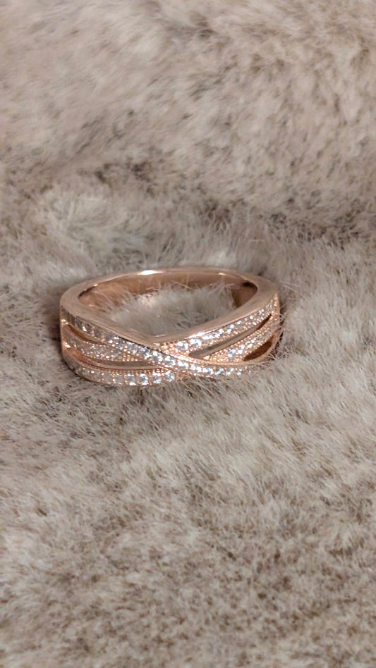 925er Roségoldring „Lunara Rosé“