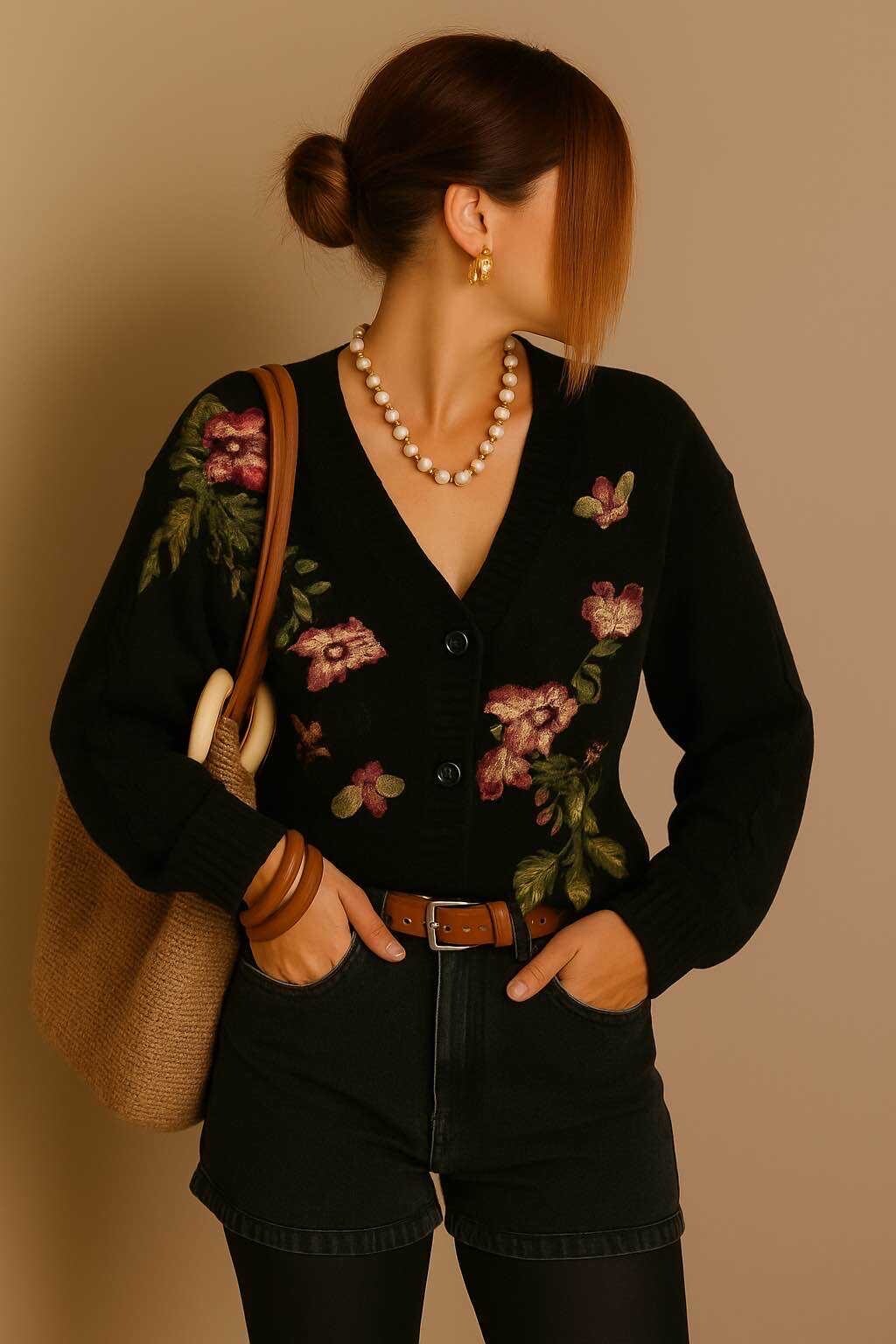 ❥ Cozy Bloom Strickjacke ❥