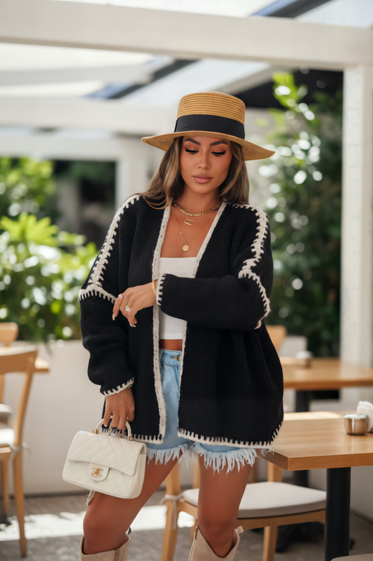 CARDIGAN LUNA NOIR