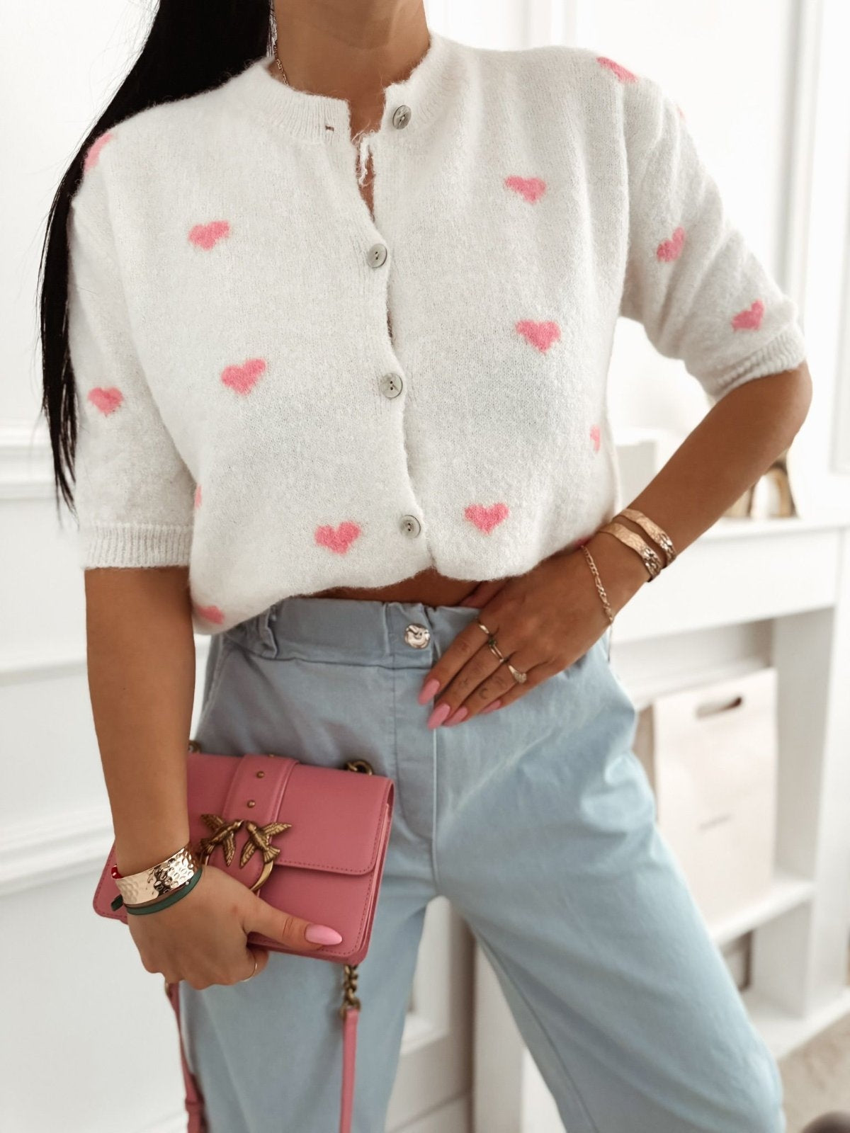 ❥ Strickjacke Love Rose ❥