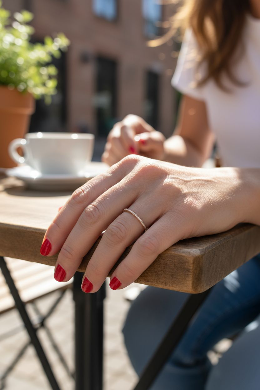 Rosé Lumière Micro Pavé Ring