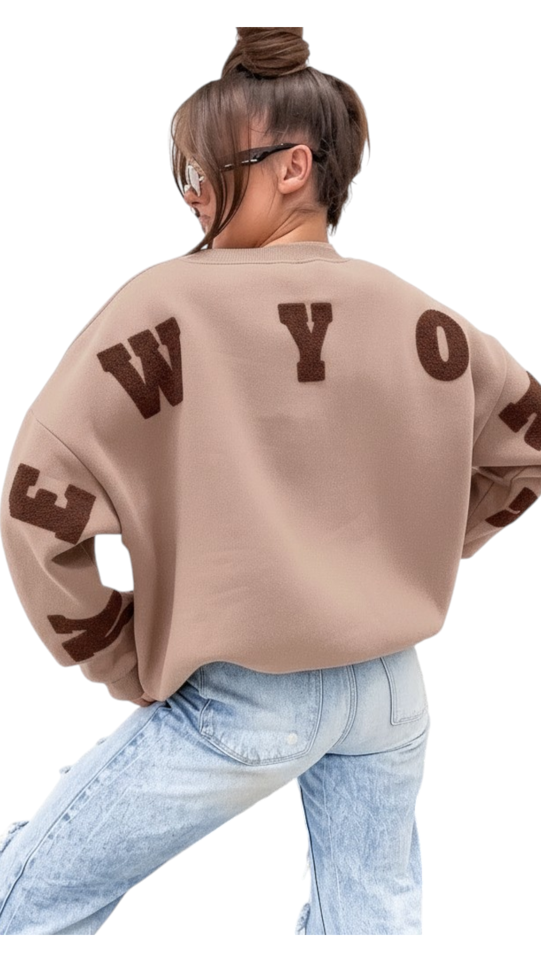 ❥ Sweatshirt new York beige ❥