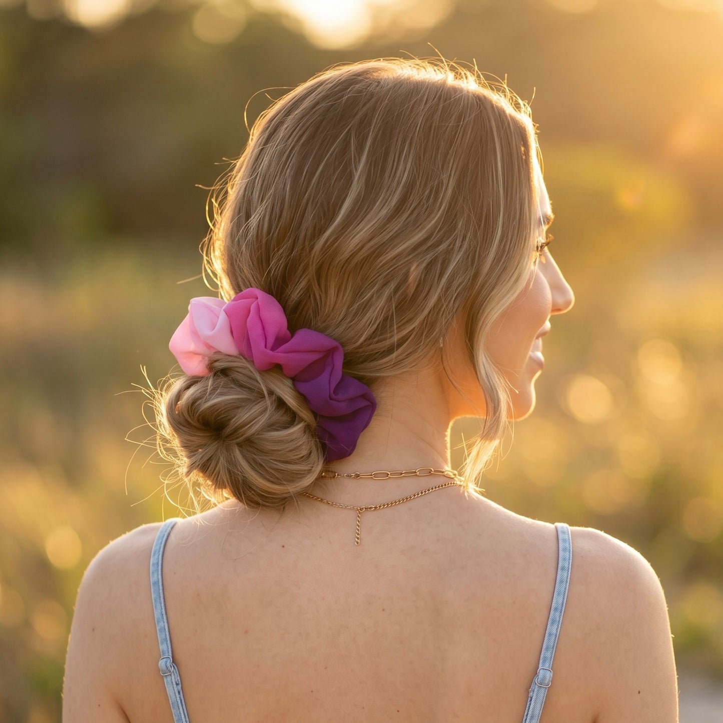 Scrunchie lila/pink/rosa