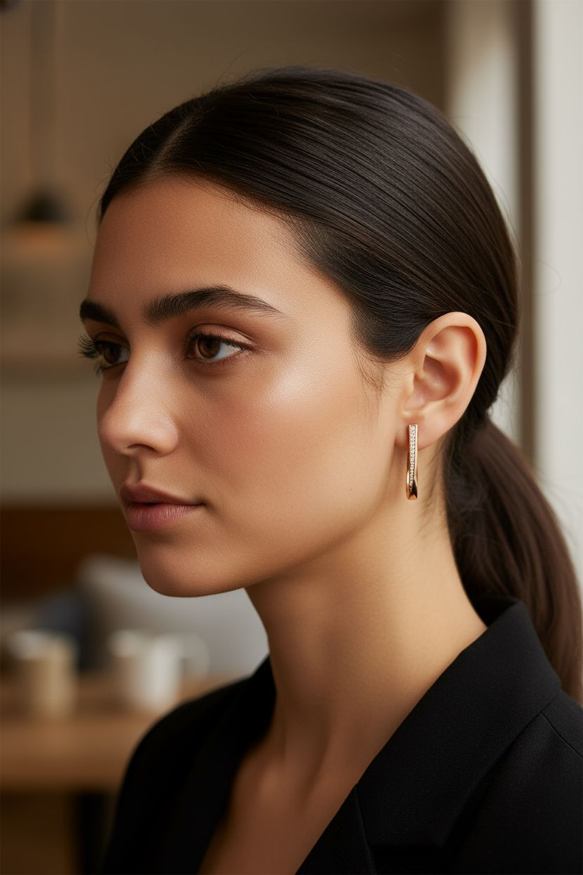 Roségoldene „Liora Hoops“