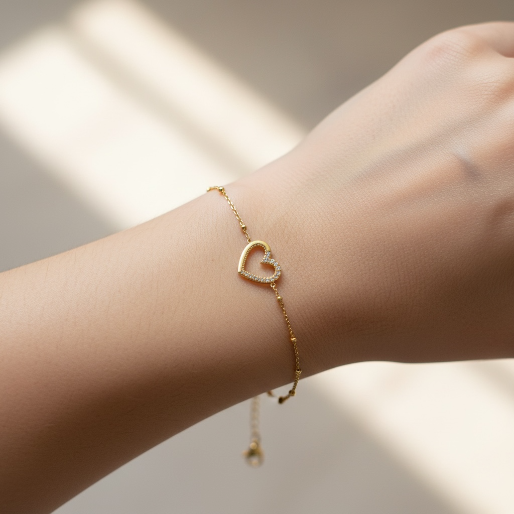 Nelly Herzarmband gold