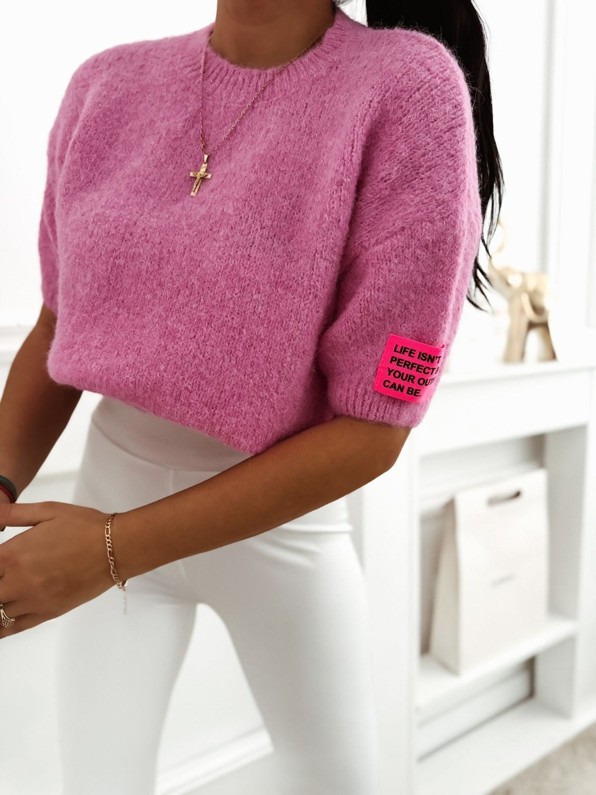 ❥ Kurzarm Pulli Candy Fuchsia❥