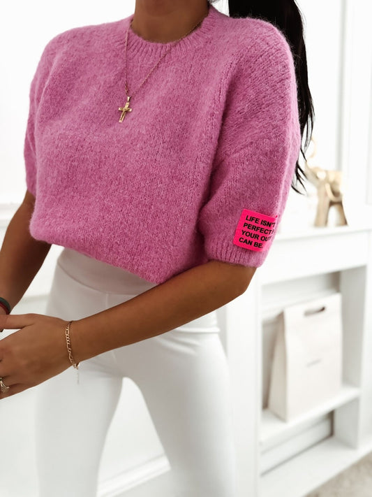 ❥ Kurzarm Pulli Candy Fuchsia❥