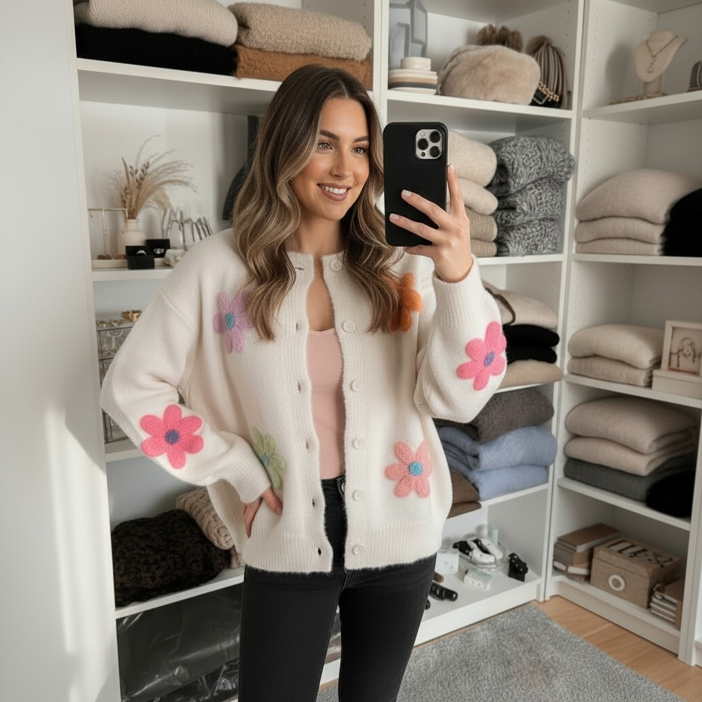 ❥ Flower Soft Cardigan ❥