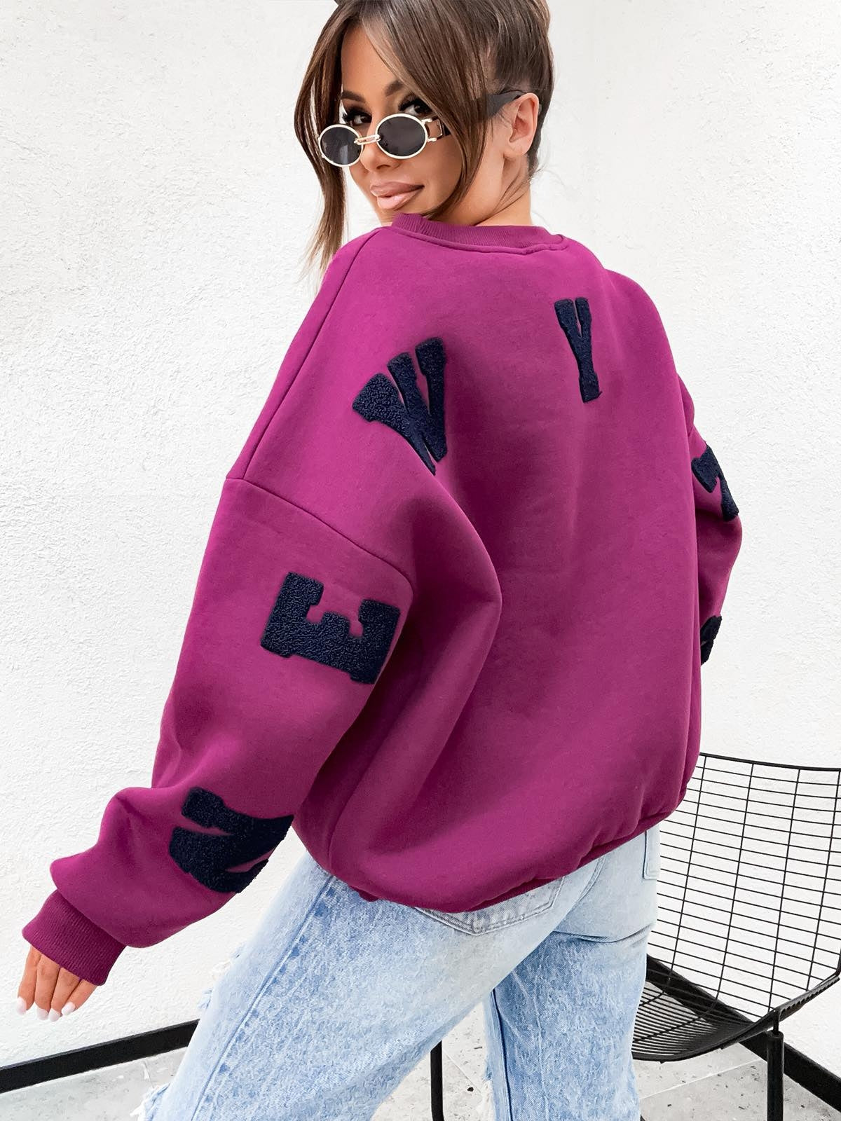 Sweatshirt New York Berry