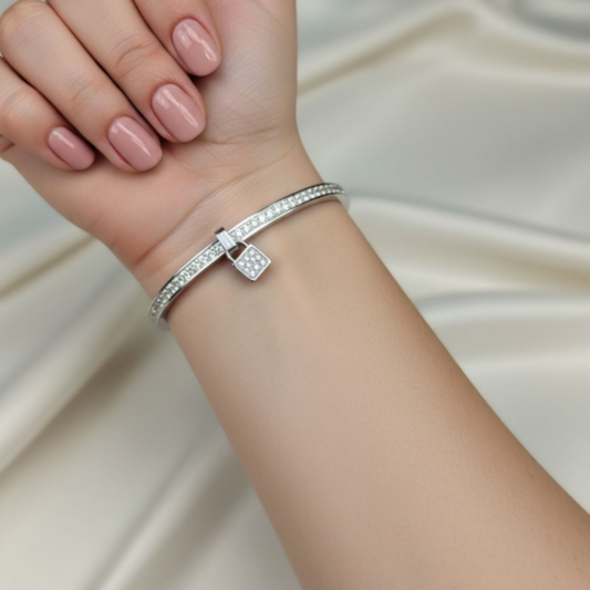 Armreif Schloss silber