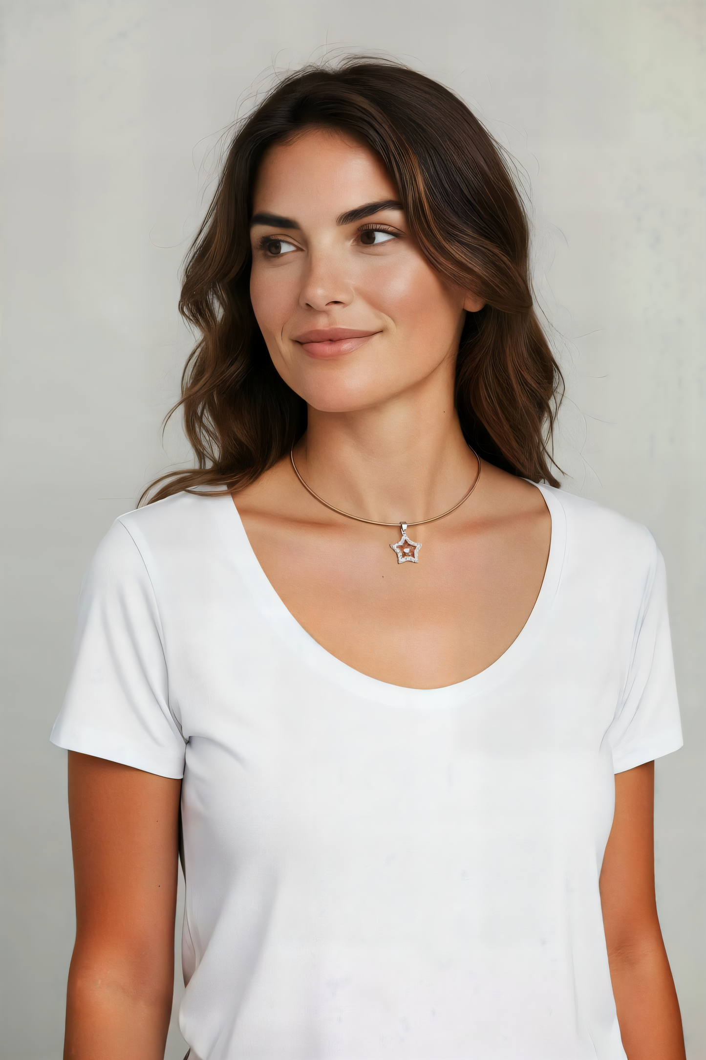 Halsreif Stella Rosé 925Silber