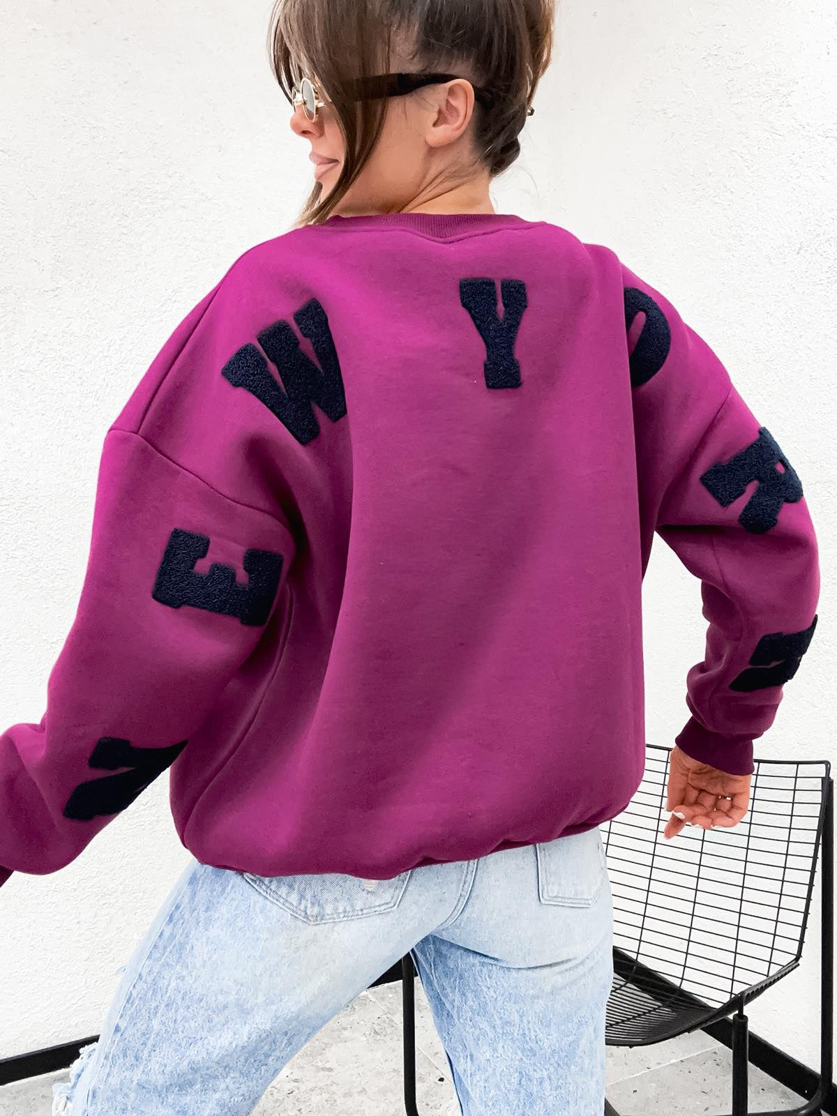 Sweatshirt New York Berry